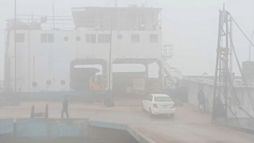 ঘন কুয়াশায় দৌলতদিয়া–পাটুরিয়া নৌরুটে ফেরি চলাচল বন্ধ